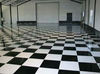 classical black and white flooring tiles quartz stone