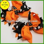 Halloween holiday hair bows for little girls / kids hair accessories (FB013497)