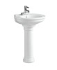 Ceramic pedestal basin