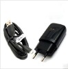 Europe style car battery chargers for HTC 2 in 1 wall charger and cable