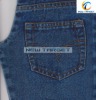 R120273-3 polyester indigo 12oz denim fabric