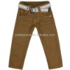 Hot Style Cotton Drill Yellow Boys Pant