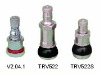 Nickel clamp-in tubeless auto tire valves