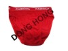 red simple briefs for boy on hot sell