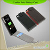 MFI Leather Flip Case & Extended Battery for iPhone 4