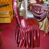 polyester chaircase chair cover covering satin fabric