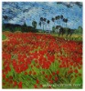 Rep Oil Painting Canvas Van Gogh 20x24 Field of Poppies