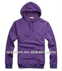 2012 Mens casual purple comfortable autumn hip hop fleece jacket with cotton and polyester material