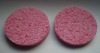 Pink bath compress sponge