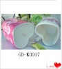 pink heart-shaped ceramic mug