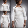 JAC063 Custom Made Satin wedding bolero Jacket 2013