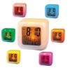 GLOWING LED light mood night color changing digital Alarm desk clock Thermometer