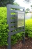 2012 new design of home mail box/garden mail box with plastic wood