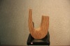 Abstract modern wood sculpture