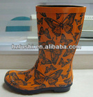 Fancy Women's Rubber Rain Boots, Wellington Boots