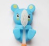 Customized Cute animal soft pvc toothbrush holder