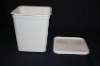 4L white plastic bucket