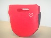 Red Felt nonwoven DIYshopping bag