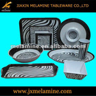 24pcs melamine square dinner set