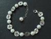 925 Sterling silver natural stone bracelet GPB-7593