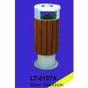 outdoor wooden dustbin