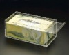 Acrylic Facial Tissue Box Holder with Sliding Lid