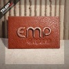 brass plating metal synthetic leather label patch