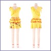 2012 flowers yellow blend lady fashion dress