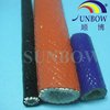 High temperature silicone fiber glass protectional fire proof tube