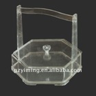 Clear Acrylic Food Basket With Handle