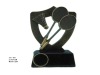 Resin badminton sport trophy award