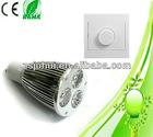 2012 led dimmable spotlight 6W,90-100lm/W