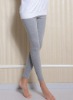 Cotton Seamed Gray Full Length Lady Leggings