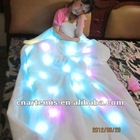 2012 new style fashion and colorful lighted led blanket