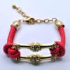 gold bracelets designs men with rhinestone