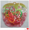 Hot sale colorful rubber band in apple shape packing