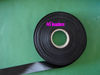 Slit Black Satin Label Ribbon