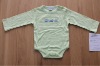 baby boys green long sleeves interlock romper