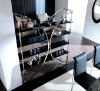 2011# modern stainless steel wine cabinet