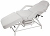 White massage facial bed with matal base