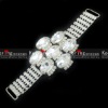 New Arrival Clear Beads Applique For Wedding Dress WCK-724