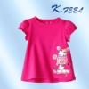 100%cotton kids clothes girls t shirt