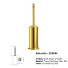 Brass+Stainless Steel 304 Bathroom Accessories Toilet Brush Holder 228094