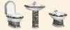 chaozhou ceramic decorated toilet bidet