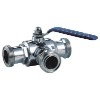 stainles steel T/L type three way ball valve