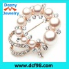 Fashion 18k GOLD christmas Gypsophila pearl brooch