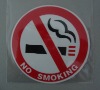 pvc no smoking car label