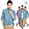 latest fashion brand design 100% cotton European style long sleeve dress oxford shirt for men