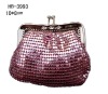 elegant crystal rhinstone mesh evening bag,purse,clutch