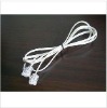 white indoor telephone cable